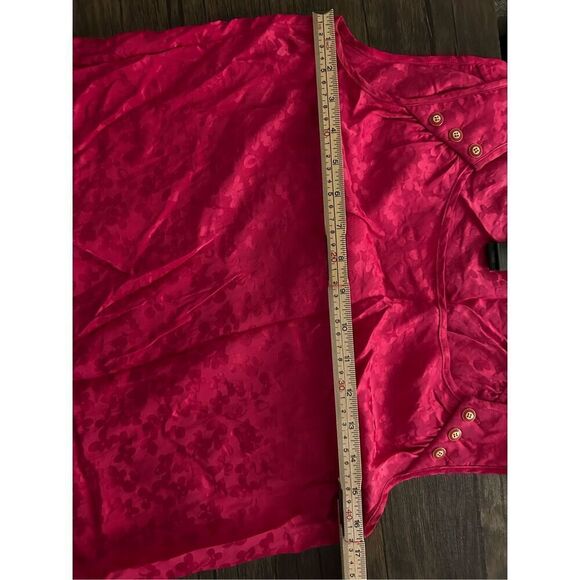 Marc by Marc Jacobs Magenta Pink Sleeveless Cheetah Print Blouse Size XS Silk - Picture 7 of 10